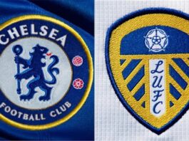 Chelsea vs Leeds United FA Cup semi-final team logos ahead of Wembley clash